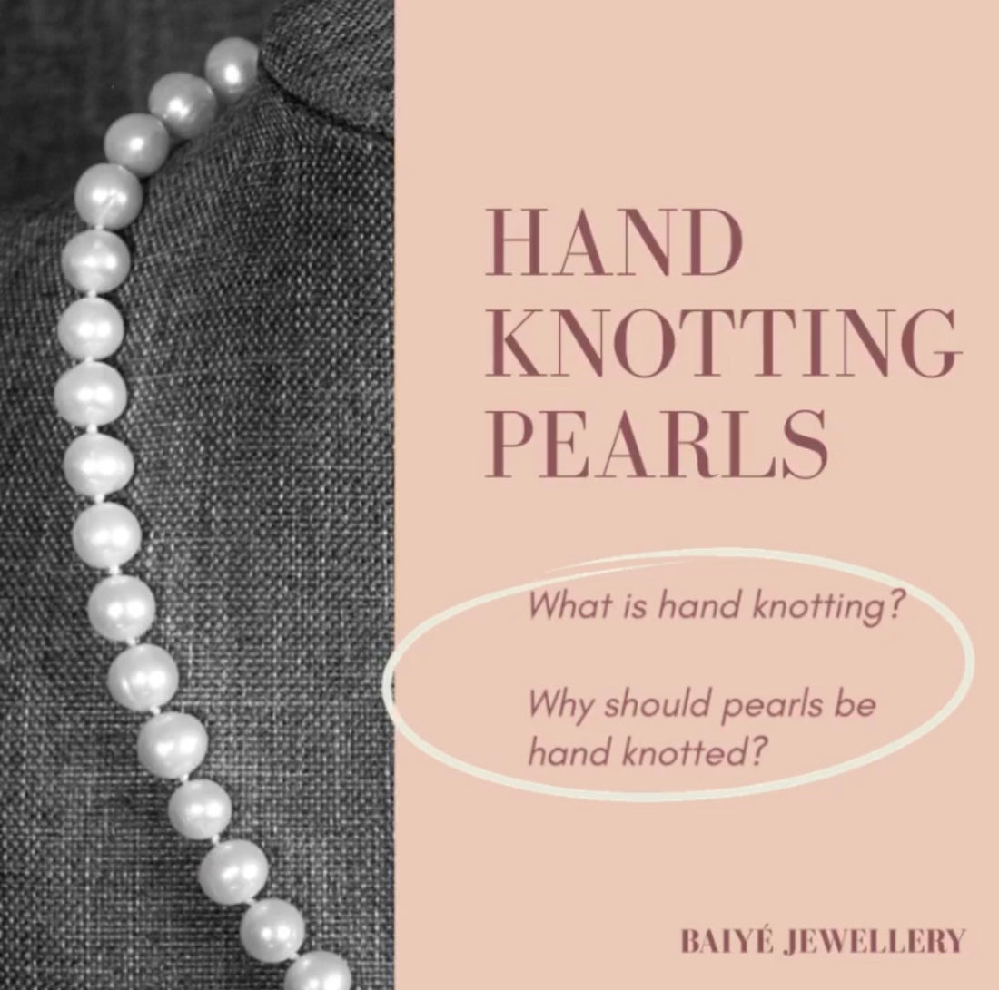 HAND KNOTTING PEARLS