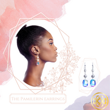 Load image into Gallery viewer, Pamilerin Pearl, Swarovski and Sterling Silver Earrings