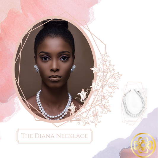 Diana Two Strand hand knotted Pearl Necklace