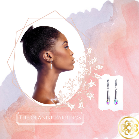 Olanike Swarovski and Sterling Silver Earrings