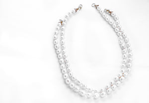 Diana Two Strand hand knotted Pearl Necklace