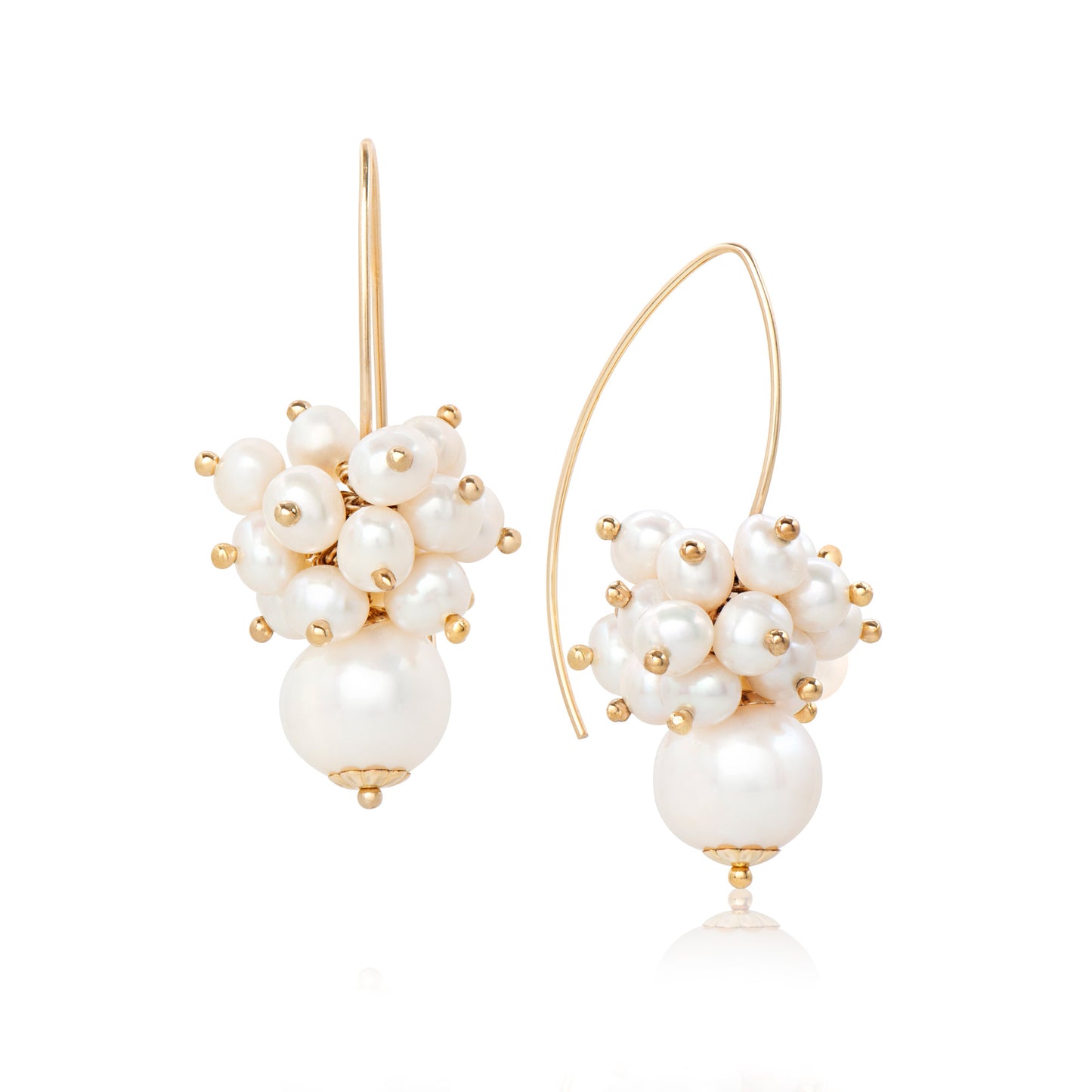 The Aduni Pearl and 14k gold earrings
