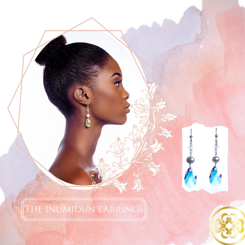 Inumidun Pearl, Crystal and Sterling Silver Earrings