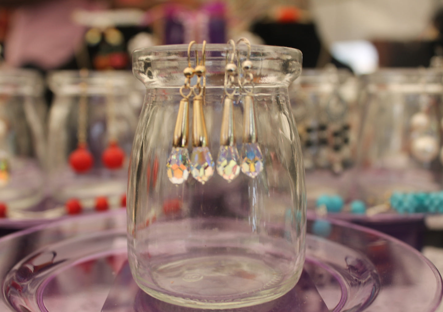 Olanike Swarovski and Sterling Silver Earrings