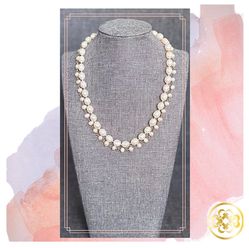 Feyisayo double strand freshwater pearl necklace